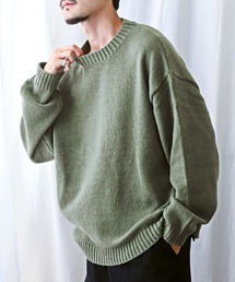 クルーネックBIGニット