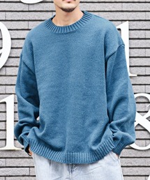 クルーネックBIGニット