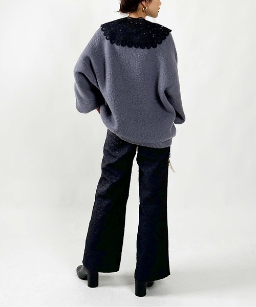 PICCIN（ピッチン）の「【WEB限定】ふくれジャガードイージーパンツ（セットアップ可能）（その他パンツ・レディース・ブラック・M）」の13枚目の写真