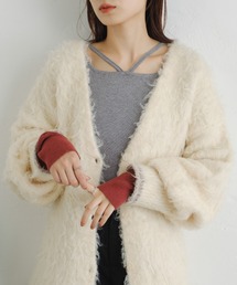 Kastane | 袖配色スクエアリブニット(ニット/セーター)