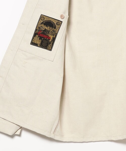 【超美品】定価3.4万◆ラブルール◆コットンリネン カバーオール 黒 Le LABOUREUR（ラブルール）の「LE LABOUREUR × BEAMS F / 別注