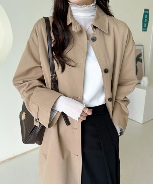COCOMOMO(ココモモ)の「裏起毛シアートップス ハイネック シアートップス メローフリル 裏起毛 長袖 シアー シースルー トップス レイヤードインナー 秋服 冬服(Tシャツ/カットソー・レディース・ブラウン/ネイビー/ホワイト/ブラック/グレー・FREE)」の10枚目の写真