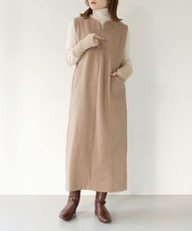 HER CLOSET | 【vingtrois】メルトンZIPジャンスカ(ジャンパースカート)