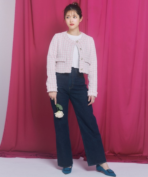 LANTINAM（ランティナム）の「ハイライズストレートジーンズ（デニムパンツ・レディース・インディゴブルー・S/M）」の16枚目の写真