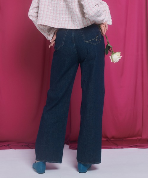 LANTINAM（ランティナム）の「ハイライズストレートジーンズ（デニムパンツ・レディース・インディゴブルー・S/M）」の18枚目の写真