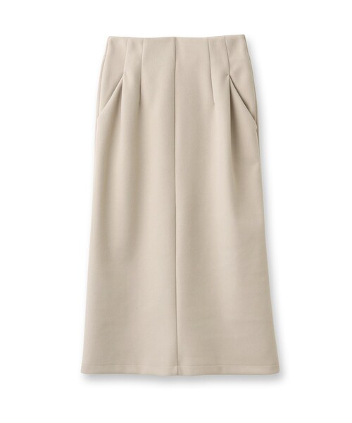 GALLEST（ギャレスト）の「メルトンストレートスカート（スカート・レディース・ナチュラル/ダークブラウン/ブルー系その他・40/36/38/05）」の4枚目の写真