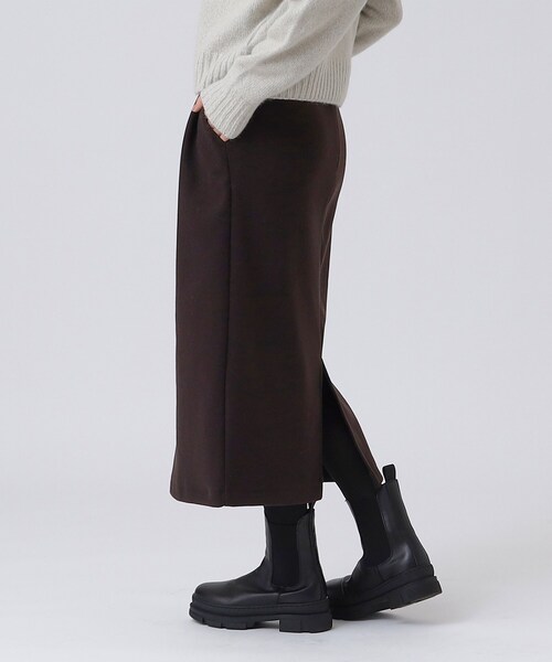 GALLEST（ギャレスト）の「メルトンストレートスカート（スカート・レディース・ナチュラル/ダークブラウン/ブルー系その他・40/36/38/05）」の6枚目の写真