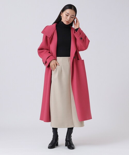 GALLEST（ギャレスト）の「メルトンストレートスカート（スカート・レディース・ナチュラル/ダークブラウン/ブルー系その他・40/36/38/05）」の8枚目の写真