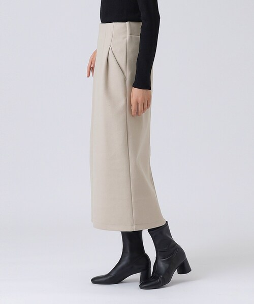 GALLEST（ギャレスト）の「メルトンストレートスカート（スカート・レディース・ナチュラル/ダークブラウン/ブルー系その他・40/36/38/05）」の9枚目の写真