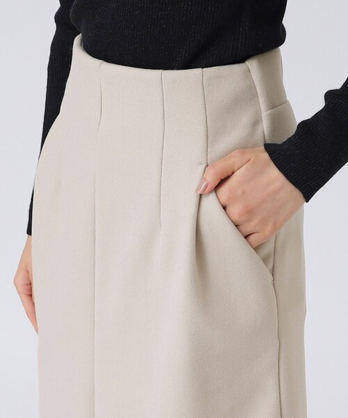 GALLEST（ギャレスト）の「メルトンストレートスカート（スカート・レディース・ナチュラル/ダークブラウン/ブルー系その他・40/36/38/05）」の18枚目の写真