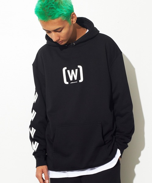 VIRGOwearworks（ヴァルゴウェアワークス）の「Logo hoodie1（パーカー・メンズ・グレー/ブラック/オリーブドラブ・MEDIUM/X-LARGE/XX-LARGE/LARGE）」の2枚目の写真