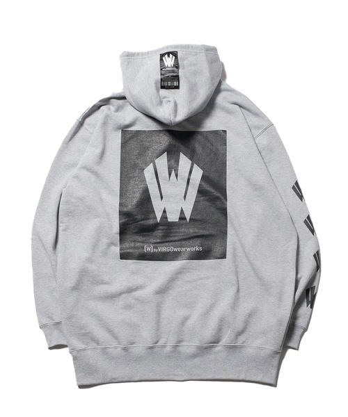 VIRGOwearworks（ヴァルゴウェアワークス）の「Logo hoodie1（パーカー・メンズ・グレー/ブラック/オリーブドラブ・MEDIUM/X-LARGE/XX-LARGE/LARGE）」の7枚目の写真