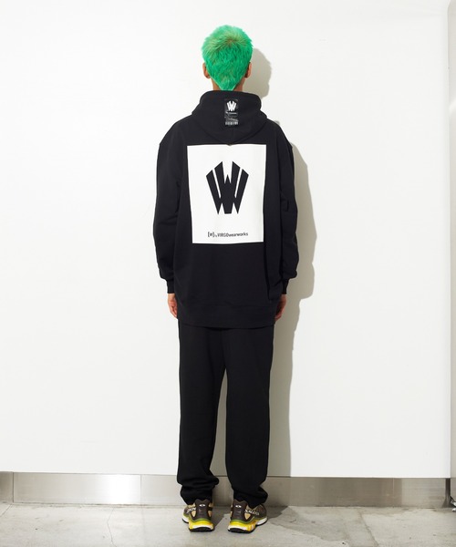 VIRGOwearworks（ヴァルゴウェアワークス）の「Logo hoodie1（パーカー・メンズ・グレー/ブラック/オリーブドラブ・MEDIUM/X-LARGE/XX-LARGE/LARGE）」の18枚目の写真