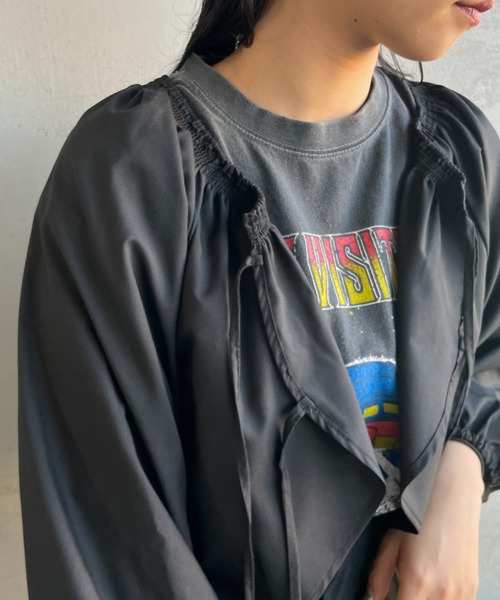 By/m（バイエム）の「[By/m/バイエム] 2WAY ボレロブラウス（シャツ/ブラウス・レディース・ブラック/グレー/オフホワイト/ホワイト・F）」の16枚目の写真