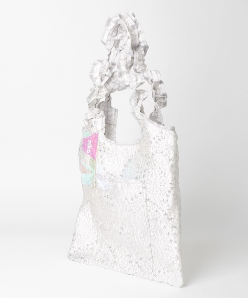 niko and...(ニコアンド)の「オリジナルアソートフリルトートバッグ(トートバッグ・レディース・シルバー/ブラック/その他1/グリーン/ブルー・0)」の8枚目の写真