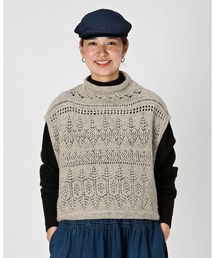 【美品】フォーティファイブアール　ニット・セーター・グレンチェック　千鳥格子 美品】フォーティファイブアール ニット・セーター・グレン