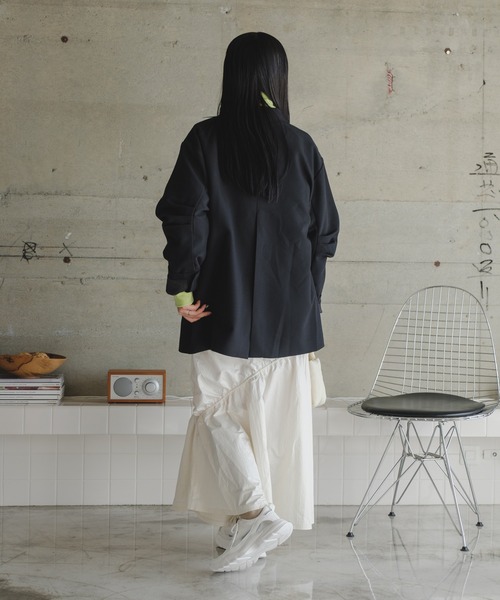 Kastane（カスタネ）の「【2024SSアイテム/2サイズ展開/肩紐調節可能】ナイロンボリュームマルチワンピース（ワンピース・レディース・ホワイト/ミント/ブラック・1/0）」の10枚目の写真