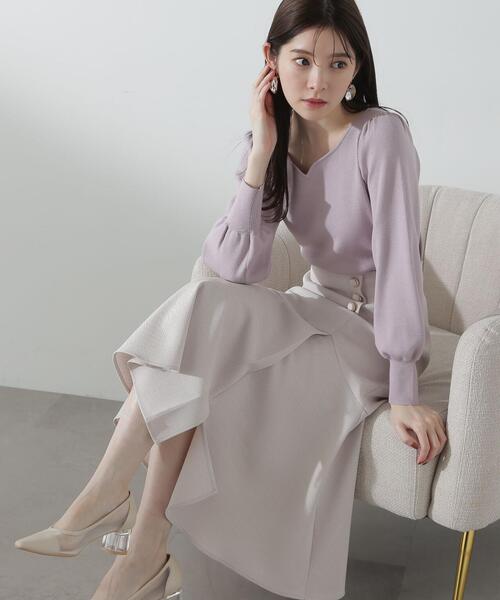 PROPORTION BODY DRESSING（プロポーションボディドレッシング）の「マーメイドフレアスカート / 1214120109（スカート・レディース・ホワイト系その他/ベージュ/ネイビー・MEDIUM/SMALL/X-SMALL）」の2枚目の写真