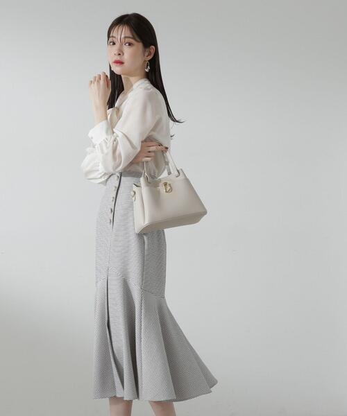 PROPORTION BODY DRESSING（プロポーションボディドレッシング）の「マーメイドフレアスカート / 1214120109（スカート・レディース・ホワイト系その他/ベージュ/ネイビー・MEDIUM/SMALL/X-SMALL）」の6枚目の写真