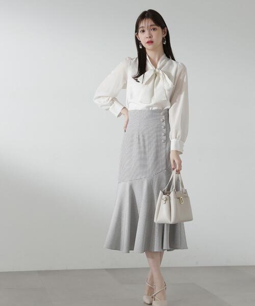 PROPORTION BODY DRESSING（プロポーションボディドレッシング）の「マーメイドフレアスカート / 1214120109（スカート・レディース・ホワイト系その他/ベージュ/ネイビー・MEDIUM/SMALL/X-SMALL）」の7枚目の写真
