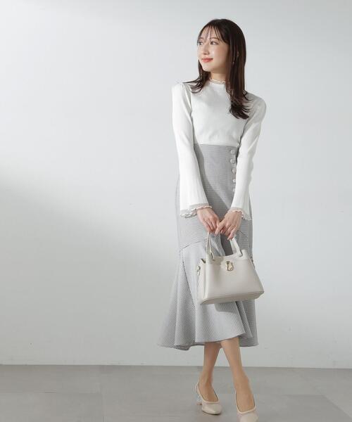 PROPORTION BODY DRESSING（プロポーションボディドレッシング）の「マーメイドフレアスカート / 1214120109（スカート・レディース・ホワイト系その他/ベージュ/ネイビー・MEDIUM/SMALL/X-SMALL）」の12枚目の写真