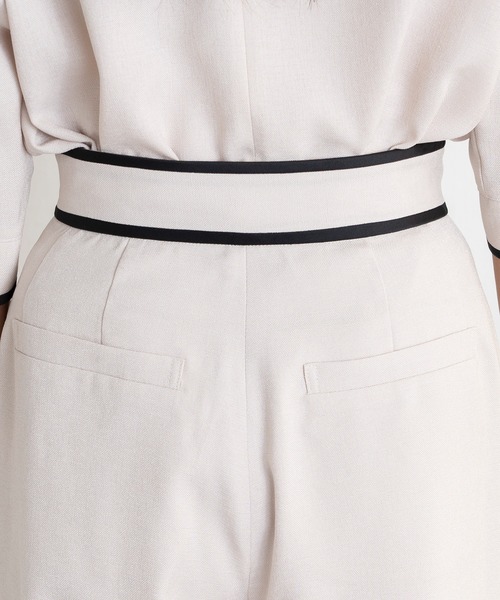 EUCLAID(エウクレイド)の「リネンライクワイドパンツ(その他パンツ・レディース・ネイビー/ライトベージュ・40/38/36)」の14枚目の写真