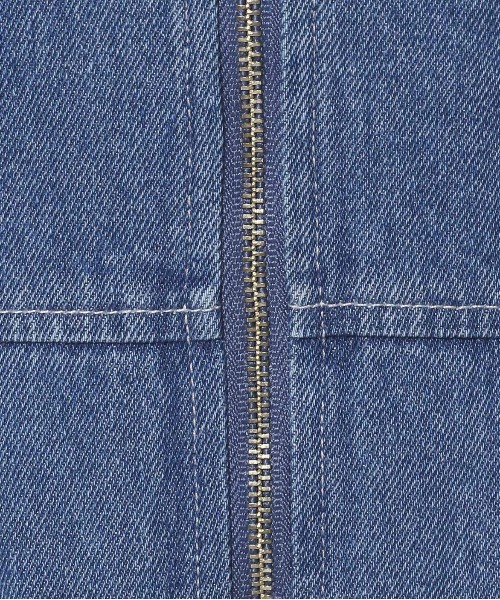 mysty woman（ミスティウーマン）の「フロントZIPデニムジャンスカ　996665（ジャンパースカート・レディース・ブラック/ライトブルー/ブルー・FREE）」の12枚目の写真