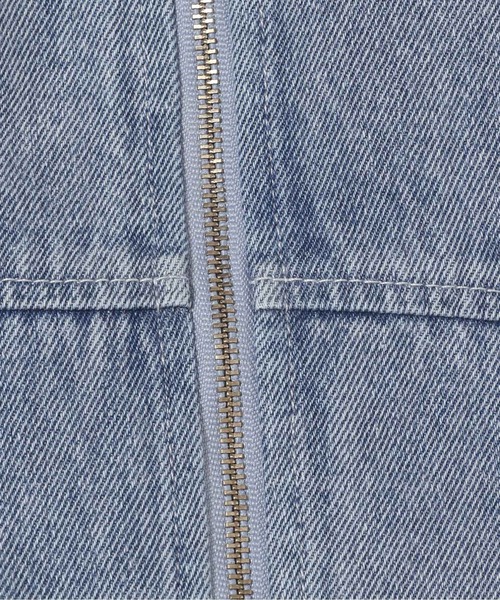 mysty woman（ミスティウーマン）の「フロントZIPデニムジャンスカ　996665（ジャンパースカート・レディース・ブラック/ライトブルー/ブルー・FREE）」の8枚目の写真