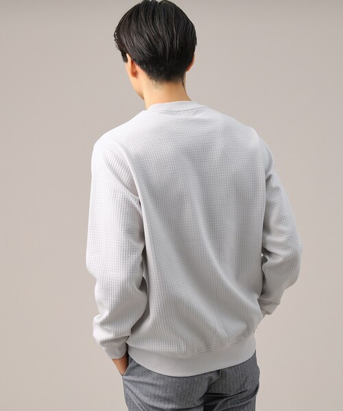 TAKEO KIKUCHI(タケオキクチ)の「◆【抗菌防臭】クロスウィーブ カットソー(スウェット・メンズ・ホワイト/ライトグレー/ブルー系その他/ライトブルー・02/01/03/04)」の9枚目の写真