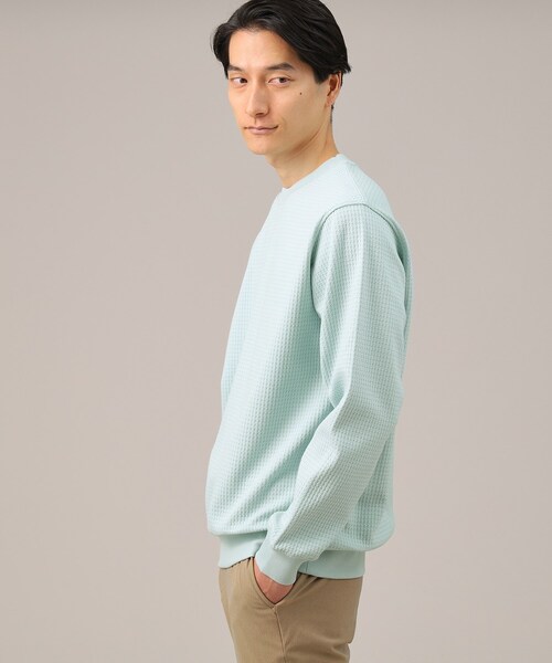 TAKEO KIKUCHI(タケオキクチ)の「◆【抗菌防臭】クロスウィーブ カットソー(スウェット・メンズ・ホワイト/ライトグレー/ブルー系その他/ライトブルー・02/01/03/04)」の13枚目の写真