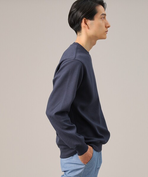 TAKEO KIKUCHI(タケオキクチ)の「◆【抗菌防臭】クロスウィーブ カットソー(スウェット・メンズ・ホワイト/ライトグレー/ブルー系その他/ライトブルー・02/01/03/04)」の19枚目の写真