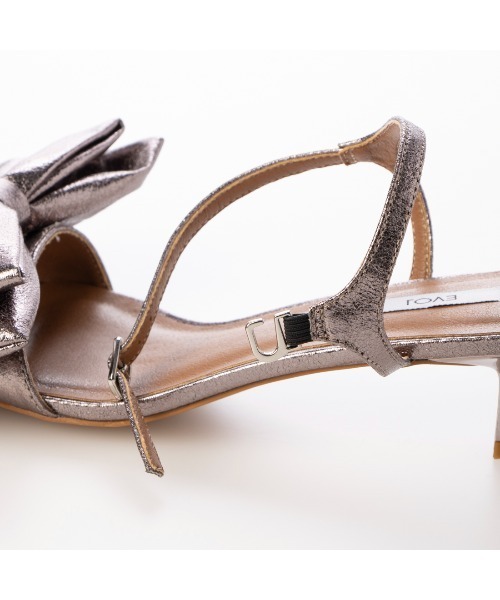 EVOL（イーボル）の「【EVOL】リボンポインテッドサンダル IW5378（サンダル・レディース・ゴールド/オレンジ/ブラック/シルバーグレー・LL/L/M/S）」の22枚目の写真