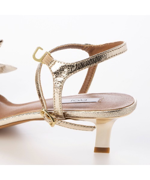 EVOL（イーボル）の「【EVOL】リボンポインテッドサンダル IW5378（サンダル・レディース・ゴールド/オレンジ/ブラック/シルバーグレー・LL/L/M/S）」の15枚目の写真