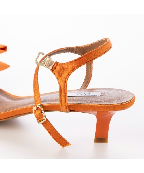 EVOL（イーボル）の「【EVOL】リボンポインテッドサンダル IW5378（サンダル・レディース・ゴールド/オレンジ/ブラック/シルバーグレー・LL/L/M/S）」の8枚目の写真