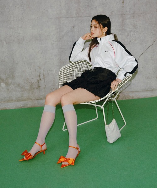 EVOL（イーボル）の「【EVOL】リボンポインテッドサンダル IW5378（サンダル・レディース・ゴールド/オレンジ/ブラック/シルバーグレー・LL/L/M/S）」の10枚目の写真