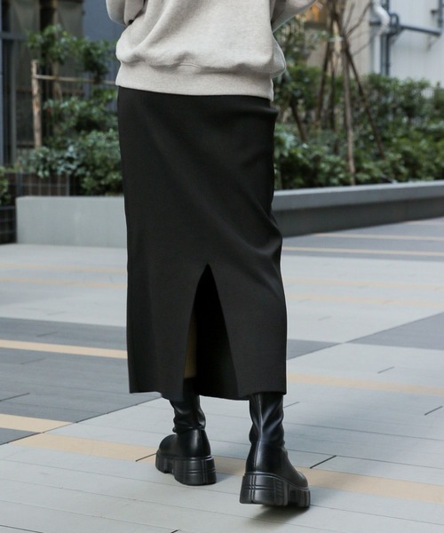 LAKOLE（ラコレ）の「12ゲージニットナロースカート / 997315（スカート・レディース・グレー/ラベンダー/ブラック・SMALL/MEDIUM）」の7枚目の写真