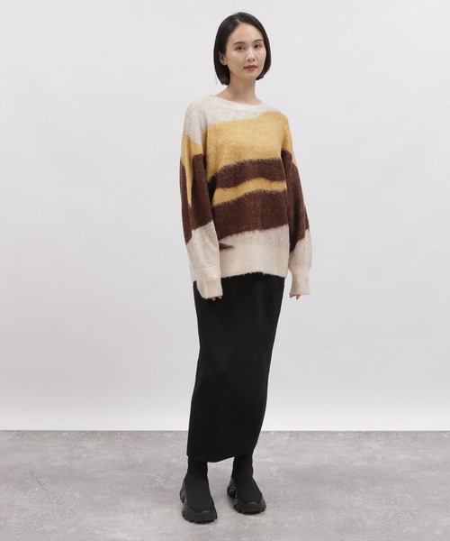 LAKOLE（ラコレ）の「12ゲージニットナロースカート / 997315（スカート・レディース・グレー/ラベンダー/ブラック・SMALL/MEDIUM）」の8枚目の写真