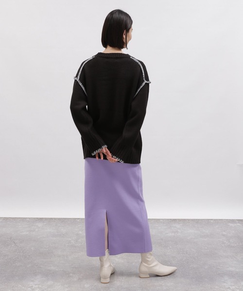 LAKOLE（ラコレ）の「12ゲージニットナロースカート / 997315（スカート・レディース・グレー/ラベンダー/ブラック・SMALL/MEDIUM）」の22枚目の写真