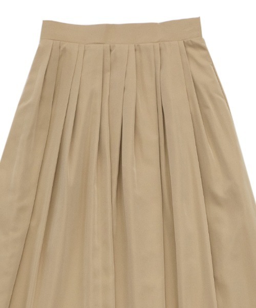 select MOCA(セレクトモカ)の「タックマキシフレアスカート(スカート・レディース・ベージュ/ブラック/ライトグレー・FREE)」の7枚目の写真