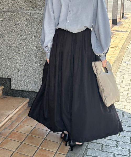 セール】タックマキシフレアスカート（スカート）｜select MOCA