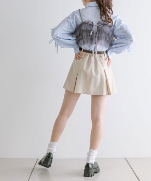 OLIVE des OLIVE(オリーブデオリーブ)の「フリルチュールマルチウェイビスチェ 1041040050(キャミソール・レディース・チャコールグレー/ブラック/オフホワイト・FREE)」の20枚目の写真