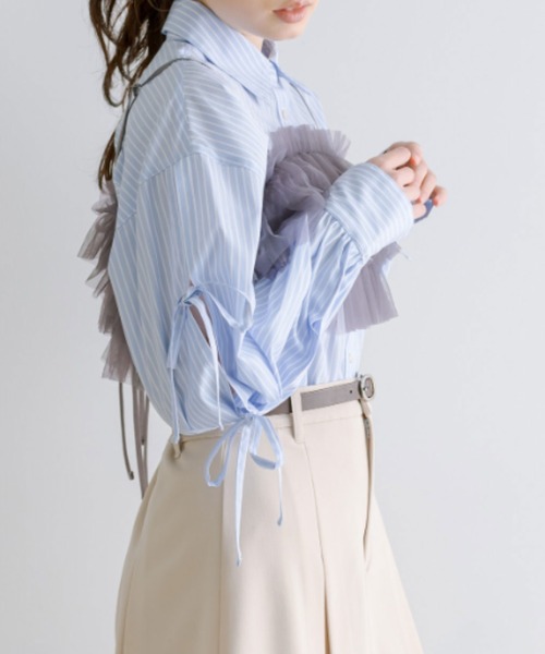 OLIVE des OLIVE(オリーブデオリーブ)の「フリルチュールマルチウェイビスチェ 1041040050(キャミソール・レディース・チャコールグレー/ブラック/オフホワイト・FREE)」の22枚目の写真