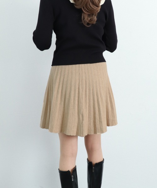 Miniministore(ミニミニストア)の「プリーツスカート 編み レディース 韓国(スカート・レディース・ベージュ/アイボリー/ブラック・FREE)」の21枚目の写真