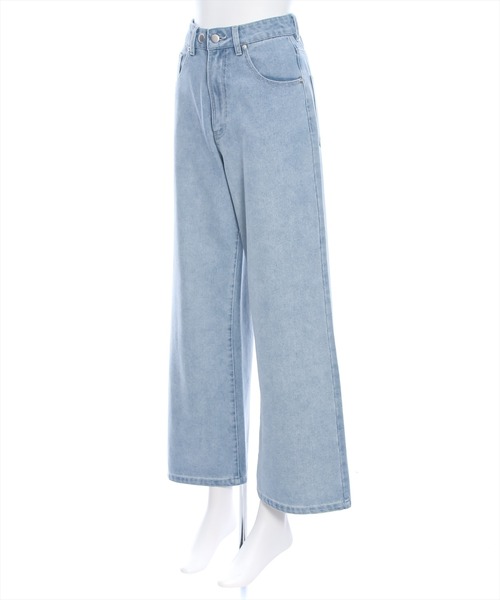 clear（クリア）の「ワイドデニムパンツ[骨格ナチュラル]≪2024AW新作≫（デニムパンツ・レディース・ブラック/ライトブルー・S/M）」の6枚目の写真