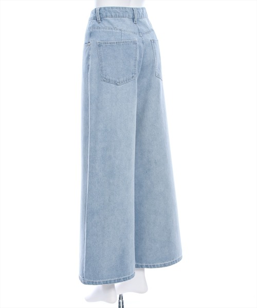 clear（クリア）の「ワイドデニムパンツ[骨格ナチュラル]≪2024AW新作≫（デニムパンツ・レディース・ブラック/ライトブルー・S/M）」の4枚目の写真