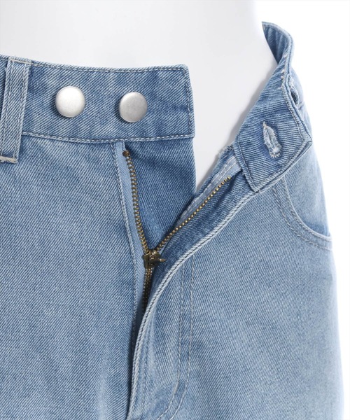 clear（クリア）の「ワイドデニムパンツ[骨格ナチュラル]≪2024AW新作≫（デニムパンツ・レディース・ブラック/ライトブルー・S/M）」の8枚目の写真