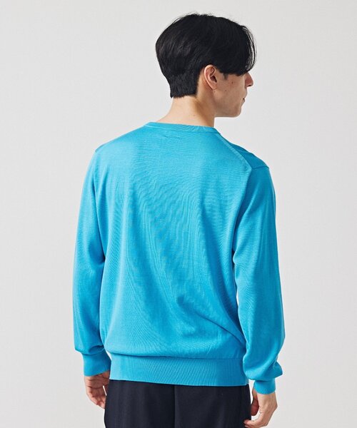 EDIFICE（エディフィス）の「14ゲージ シルクミックス プレーティング クルーネックニット（ニット/セーター・メンズ・ブラック/ブラウン/ブルー・SMALL/MEDIUM/LARGE）」の20枚目の写真