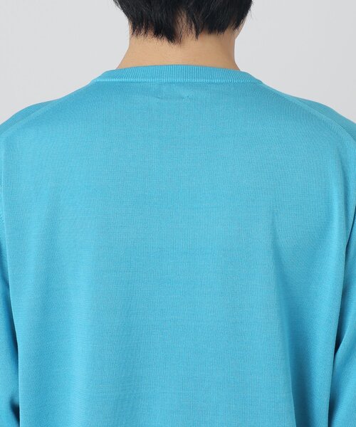 EDIFICE（エディフィス）の「14ゲージ シルクミックス プレーティング クルーネックニット（ニット/セーター・メンズ・ブラック/ブラウン/ブルー・SMALL/MEDIUM/LARGE）」の15枚目の写真