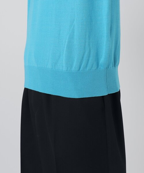 EDIFICE（エディフィス）の「14ゲージ シルクミックス プレーティング クルーネックニット（ニット/セーター・メンズ・ブラック/ブラウン/ブルー・SMALL/MEDIUM/LARGE）」の11枚目の写真