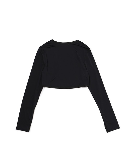 JUN&ROPE'（ジュンアンドロペ）の「【UV】【吸汗速乾】クールコア　アウターボレロ（カーディガン/ボレロ・レディース・ホワイト/ブラック・FREE）」の3枚目の写真